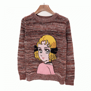 OEM & ODM Custom Design Wool Pretty Intarsia Ladies Pullover Sweater Knitted