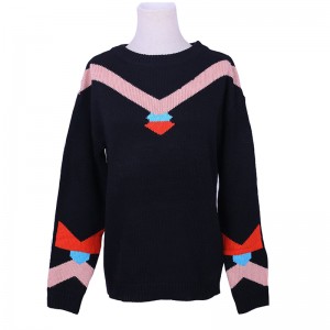 Custom OEM Wool Long Body Striped Sweater Fashion 2018 Women